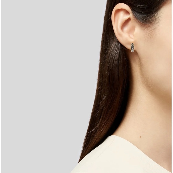 Vintage Designer Christian Dior Gold Crystal Clip On Runway Earrings - Picture 2 of 12